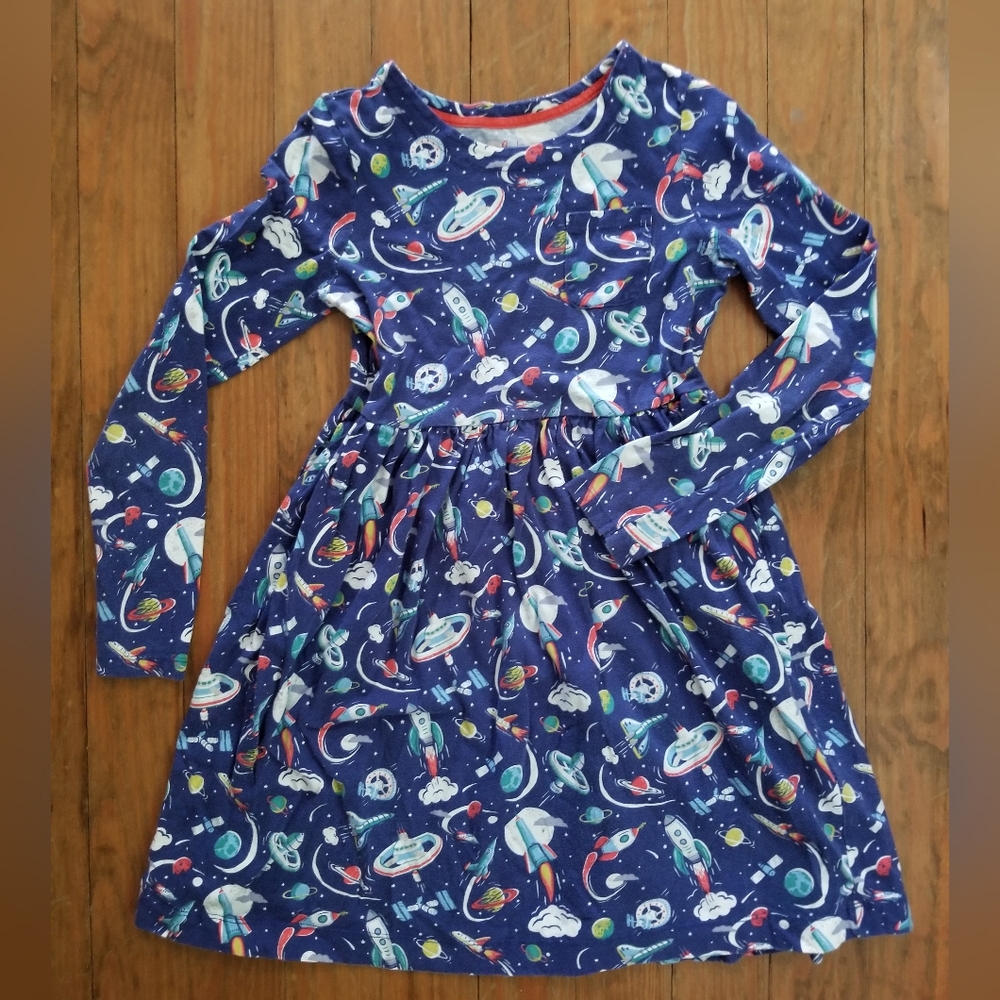 Size 11-12y Mini Boden Galaxy Space Dress